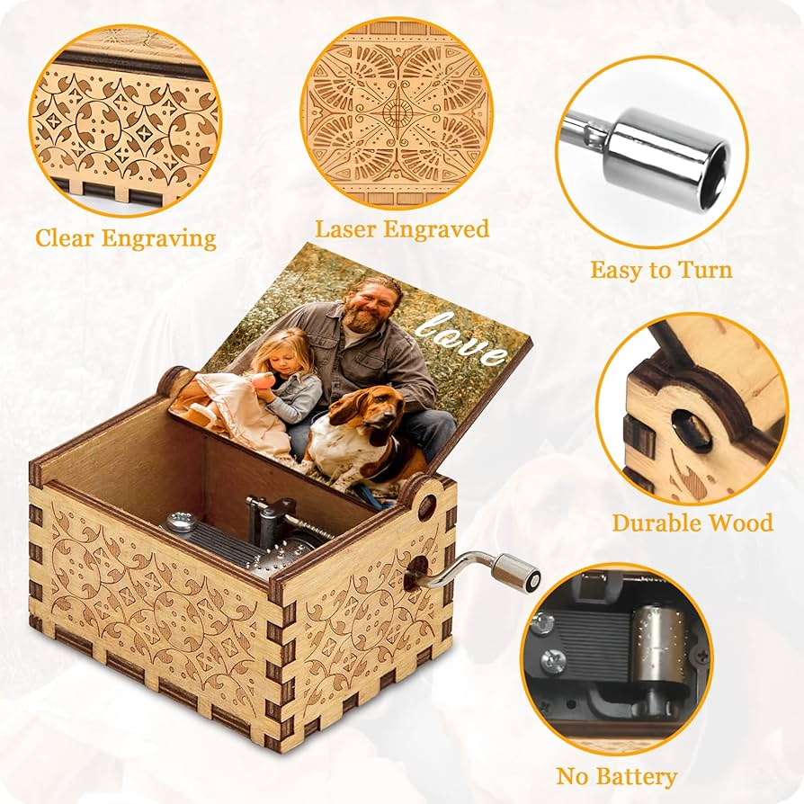 Custom Engraving Music Box